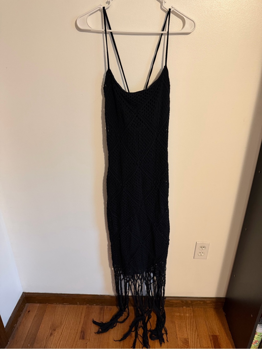 Abercrombie Crochet Fringe Maxi Dress